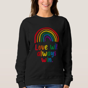 Moletom O amor sempre ganhará Pride Rainbow criança LGBT