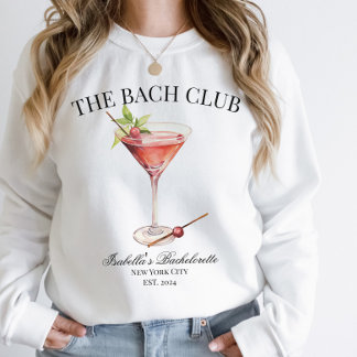 Moletom O Bach Club que Corresponde à Bachelorette Cocktai