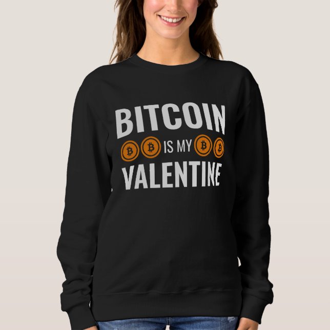 Moletom O BITCOIN É MEU NAMORADO Diversão Criptomoeda (Frente)