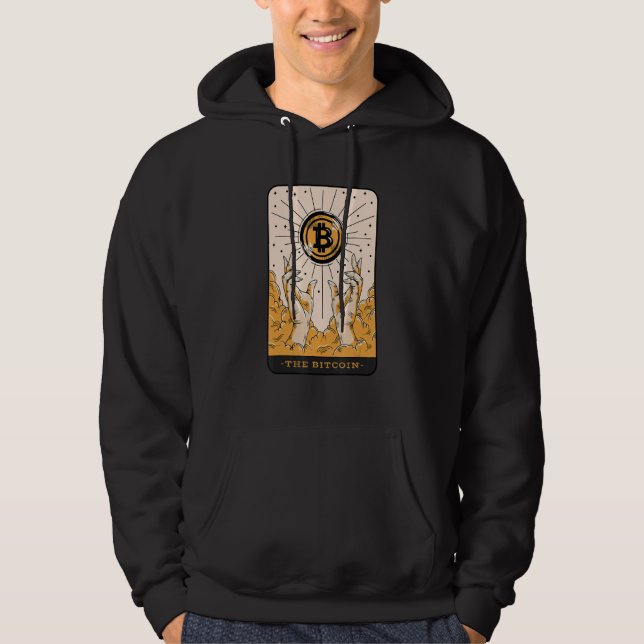 Moletom O Bitcoin Tarot Card Magic Hands (Frente)