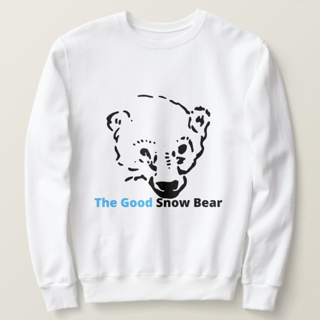 Moletom o bom ursinho de neve, presente da Família Simples (Frente do Design)