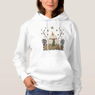 Moletom O boneco de neve do Natal acredita o Hoodie do