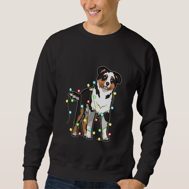 Moletom O Cachorro-Pastor Australiano Lover Xma (Frente)