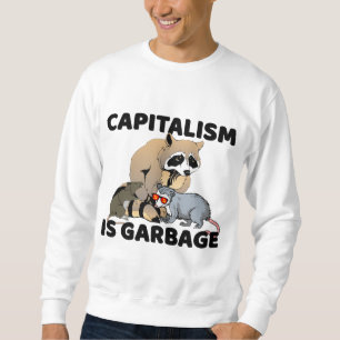 Moletom O Capitalismo Engraçado Marx Raccoon É Um Lixo Ant
