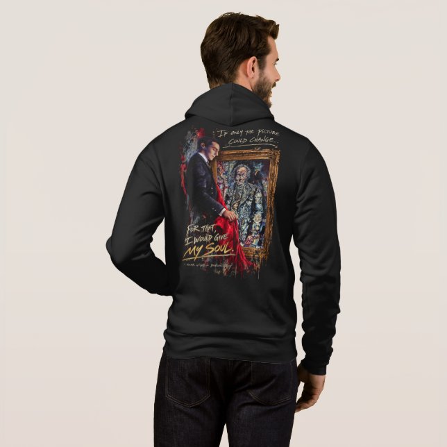 Moletom O Capuz do Terror Gótico de A Imagem de Dorian Gra (Parte Traseira Completa)