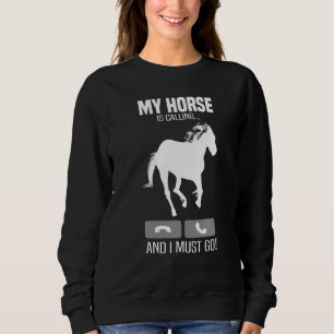Moletom O Cavalo Engraçado Está Ligando... Tenho Que Ir Pa