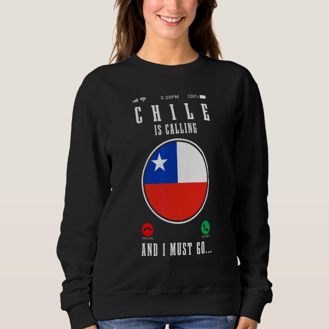 Moletom O Chile Está Chamando E Eu Devo Ir Orgulho Da Band (Frente)