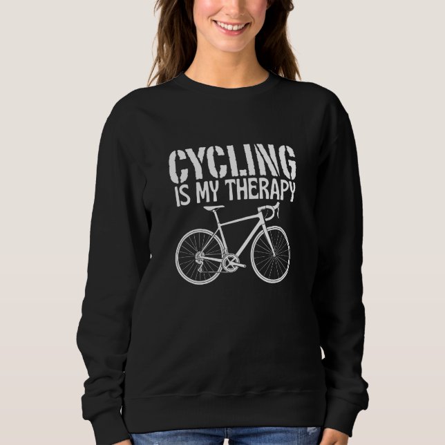 Moletom o ciclismo é minha terapia (Frente)