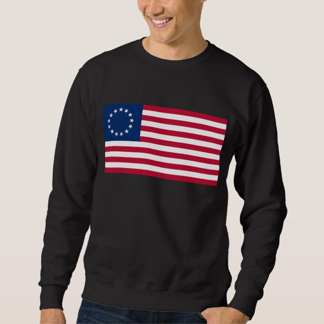 Moletom O Círculo de Estrelas, Bandeira Americana por Bets (Frente)