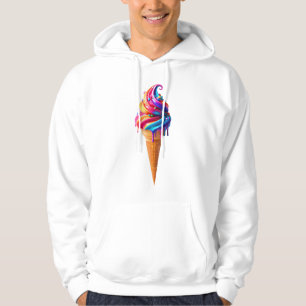 Moletom O clássico vibrante cone de sorvete da SlipperyJoe