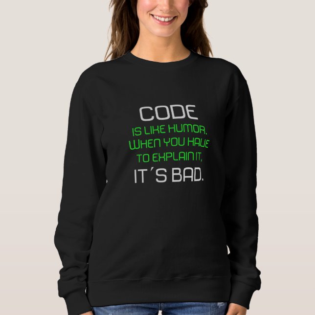 Moletom O Código É O Melhor Humor Para Programador I (Frente)