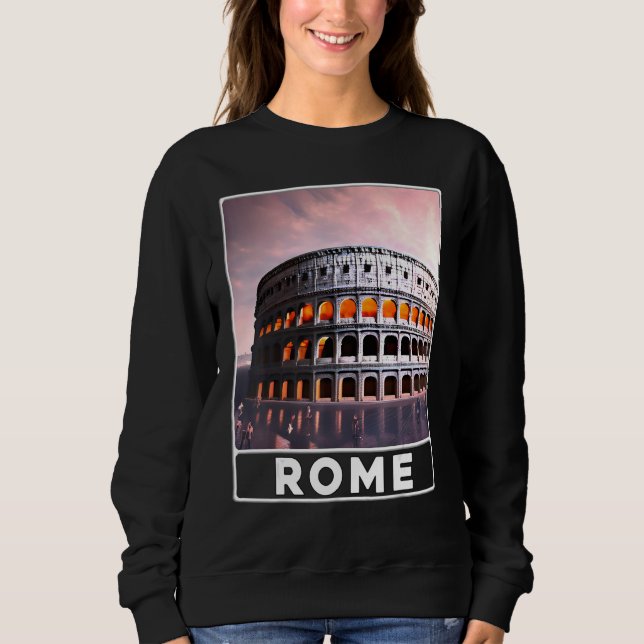 Moletom O Coliseu Roma Itália Recordação (Frente)