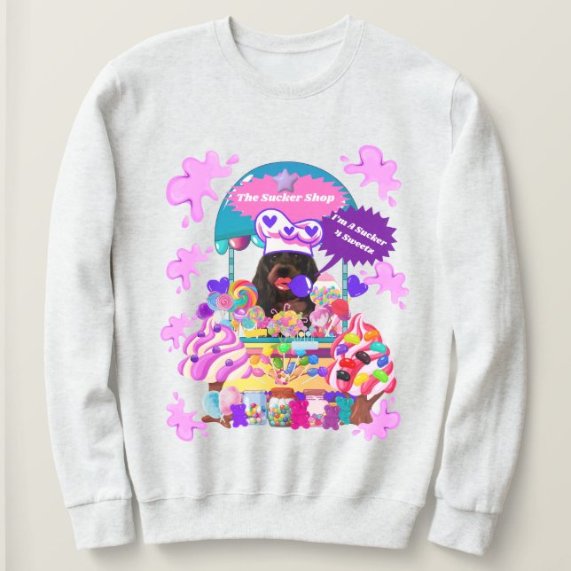 Moletom O Compro Lollipop & Candy Damas Sweatshirt (Frente do Design)
