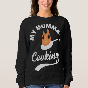 Moletom O Cozinhar da minha mãe, Kwame Brown Mama, é um po