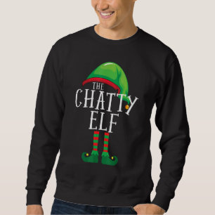 Moletom O Cristo Pajama do Grupo Familiar do Chatty Elf Ma