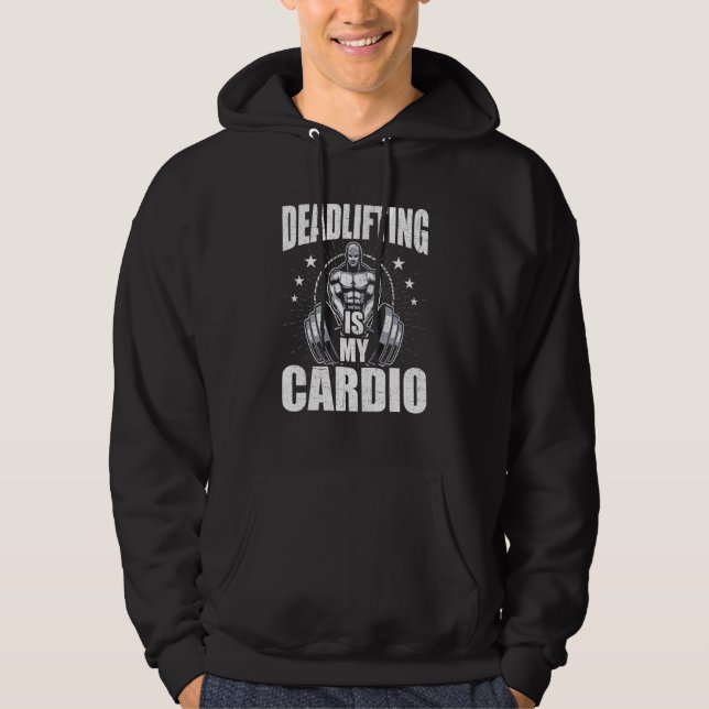 Moletom O Deadising É O Meu Cardio Bodybuilding Weelevatio (Frente)