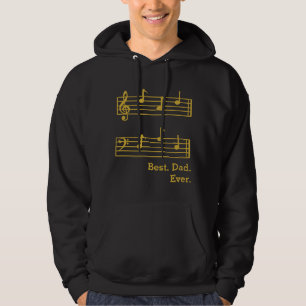 Moletom O Dourado AMOR MÚSICO NOTA O MELHOR PAI JÁ TRATADO