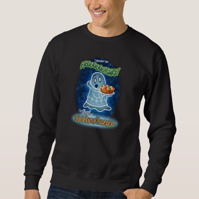 Moletom O FANTASMA DO NATAL PRESENTE por Jeff Willis Arte (Frente)