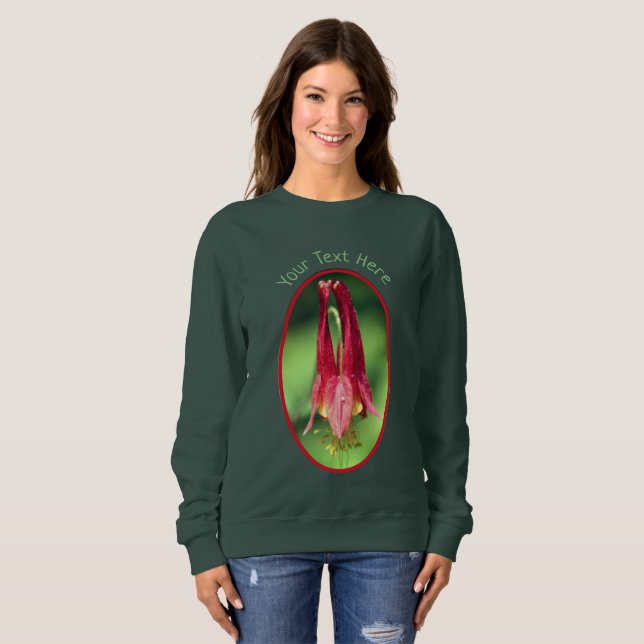 Moletom O Flor Columbino de Texto Personalizado (Frente Completa)