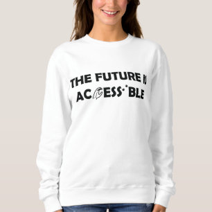 Moletom O futuro é a linguagem de sinais ASL acessível Bra