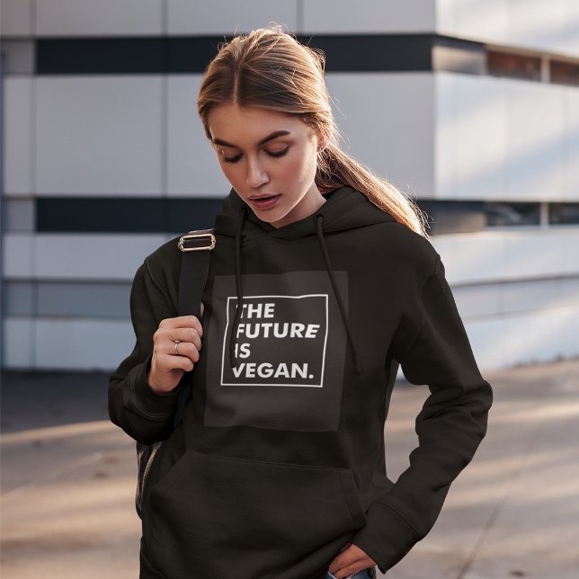 Moletom O Futuro é Vegan Capuz (Criador carregado)