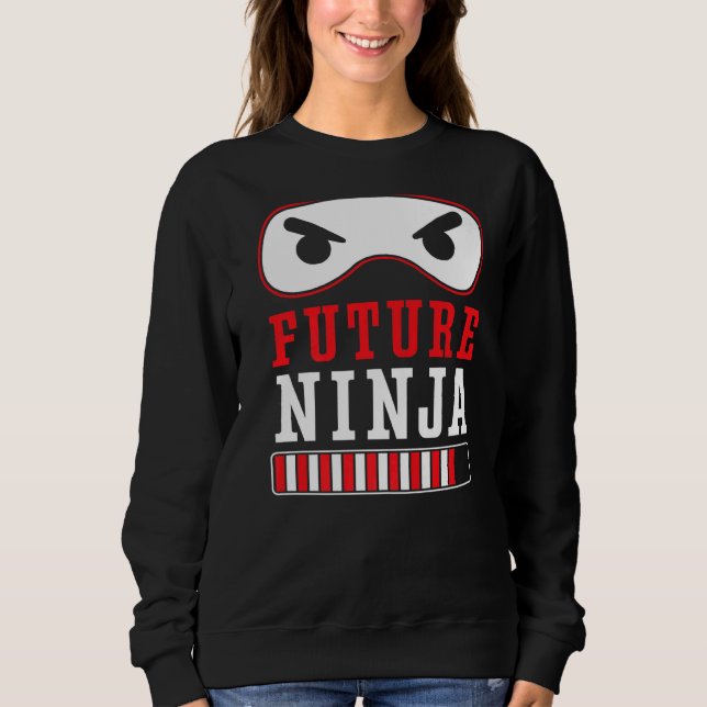 Moletom O Futuro Ninja Mercenário Shuriken Kunai Shinobi N (Frente)