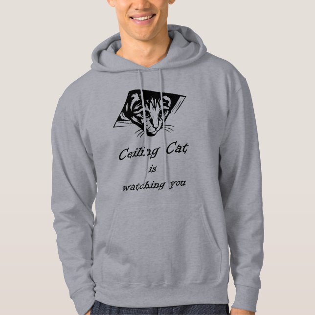 Moletom O gato do teto está olhando-o (Frente)