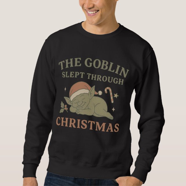 Moletom O Goblin Dormiu no Natal Masculino  (Frente)