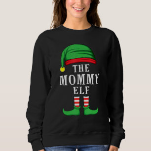 Moletom O Grupo de Combinação Familiar da Mamãe Elf Christ
