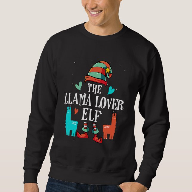 Moletom O Grupo de Correspondência de Natal do Llama Elf (Frente)