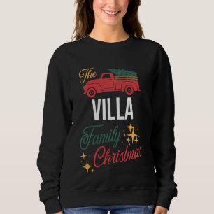 Moletom O Grupo de Pijamas de Natal da Família Villa.