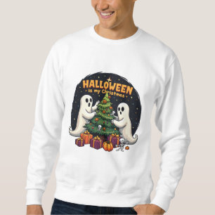 Moletom O Halloween é meu Papai noel de Natal Engraçado Gh
