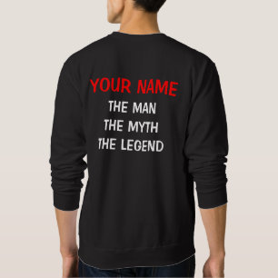 Moletom O homem o mito a camisola da lenda para os homens