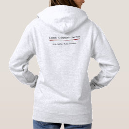 Moletom O Hoodie das mulheres católicas do serviço