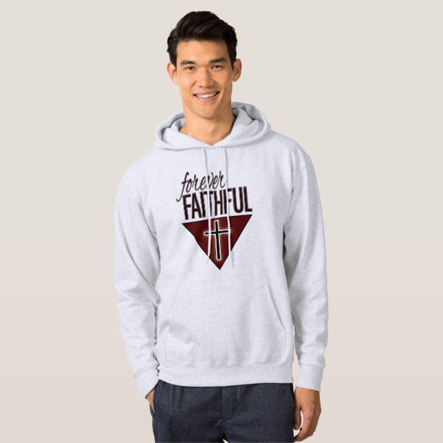 Moletom O Hoodie dos homens para sempre fiéis (Frente Completa)