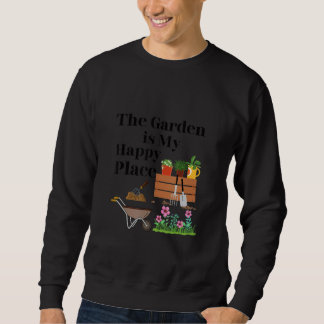 Moletom O jardim é o meu lugar feliz