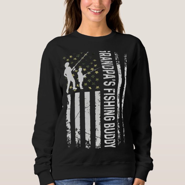 Moletom O jovem pescador vovô, Pai de Buddy Son Te (Frente)