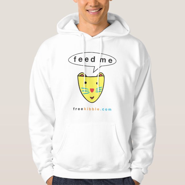 Moletom O Kat "alimenta-me" o Hoodie (Frente)