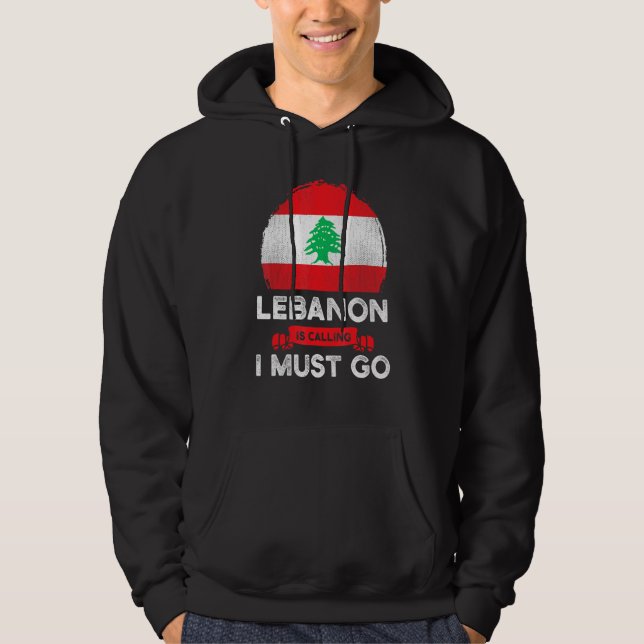 Moletom O Líbano Chama-Se Eu Tenho De Ir Para O Patrimônio (Frente)