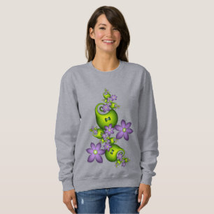 Moletom O Lilac floral da fantasia floresce o Fractal