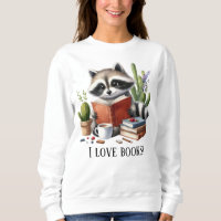 O livro bonito ama o raccoon personalizável