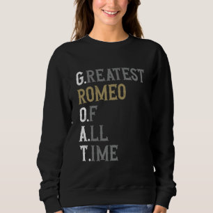 Moletom O maior Romeu de todos os tempos da GOAT Romeo