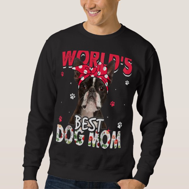Moletom O melhor Dia de as mães de Mãe do Cachorro Terrier (Frente)