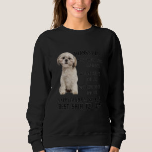 Moletom O melhor Dia de os pais de Pai Shih Tzu Feliz