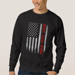 Moletom O Melhor Pai De Bandeira Americana Para Dia de os