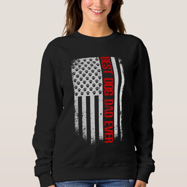 Moletom O melhor Pai de canino americano nunca venceu cami (Frente)