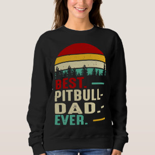 Moletom O Melhor Pai Pitbull De Pai Retroativo Engraçado