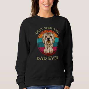 Moletom O Melhor Pai Shih Tzu De Aniversário Presente Para