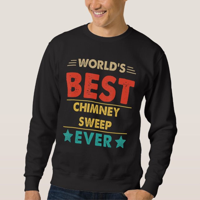 Moletom O melhor véu de chaminé do mundo retrô (Frente)