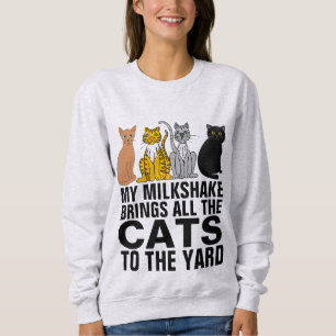 MOLETOM O MEU BOLO LEITEIRO TRAZ TODOS OS GATOS PARA CAMIS